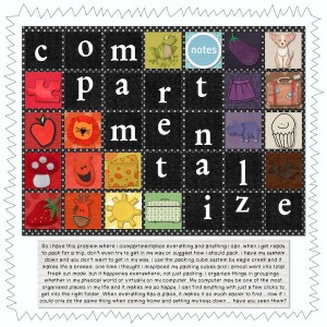 compartmentalize