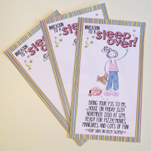 Sleep Over Invites