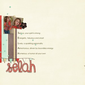 Selah - Acrostic