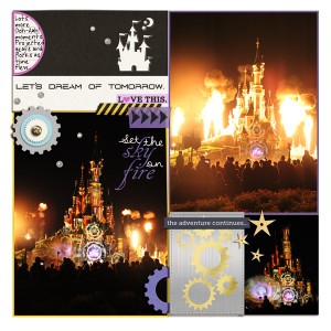 castle on fire