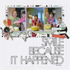smile because it happened