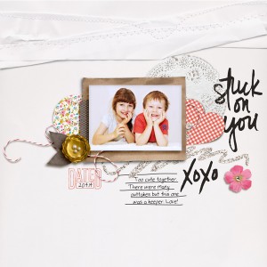 stuck together