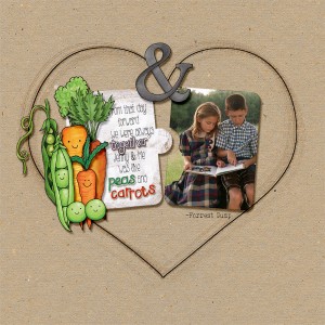 ...like Peas & Carrots (KH March Temp Chal)