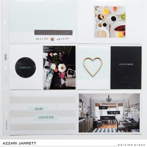 More or Less Project Life Layout