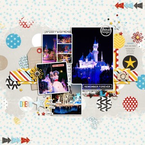 Disneyland at night