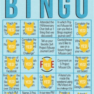 Fanniversary BINGO card