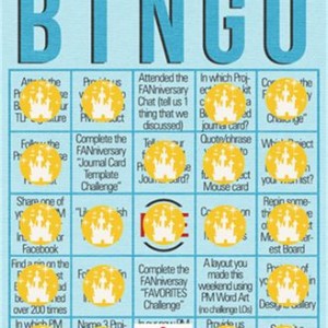 FANniversary Bingo Card