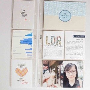 Project Life spread - Focusing on Long Distance Relationship