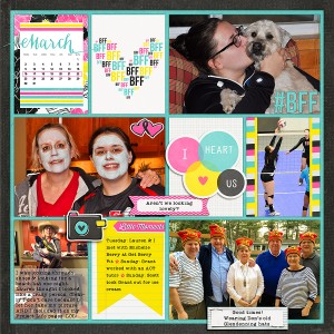 2015 Project Life Week 12 Left Side