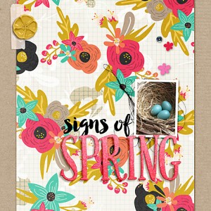 signs of spring mini-album
