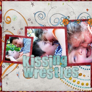kissing wrestles page 1