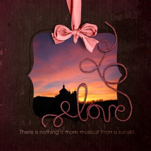 Love sunset