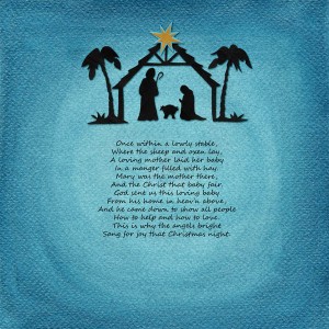 in a manger