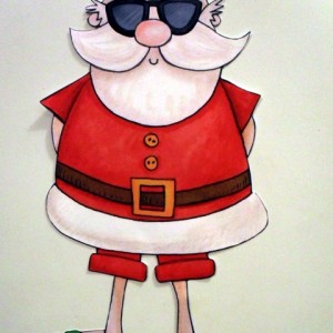 sunny santa magnet