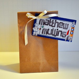 Birthday bag tags