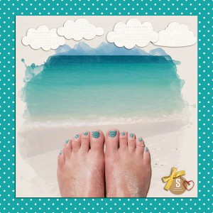 Toes in the sand