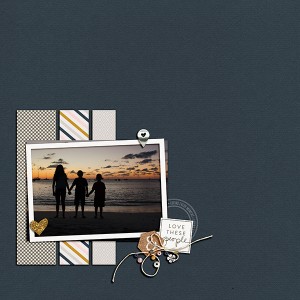 Kids at sunset