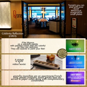 Qsine on the Celebrity Reflection