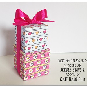 Pretty {joodle} stacked boxes