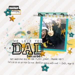 We love you Dad because...