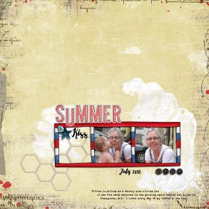 Summer Kiss  - July Speed Scrap