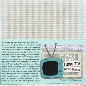 Less TV, More Books