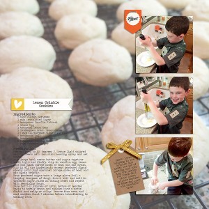 Lemon Crinkle Cookies