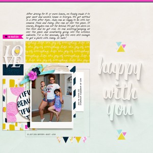 happy with you