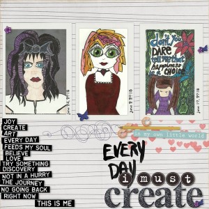 Every day I must create