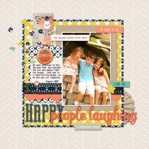happy people laughing