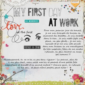 My first day at work