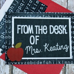 Back to School Teacher cards