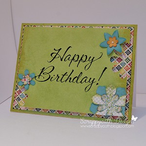 Happy Birthday negative punch Hybrid Card