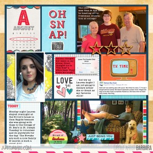 2015 Project Life Week 32 | Left Side
