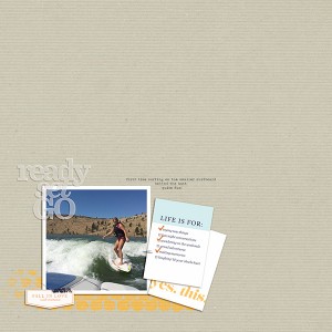 Wake surfing little board