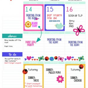 Nerdy Planner M-W