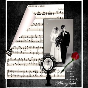 black and white wedding