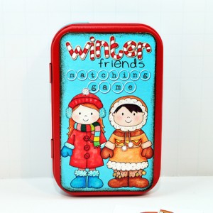 Winter friends matching game