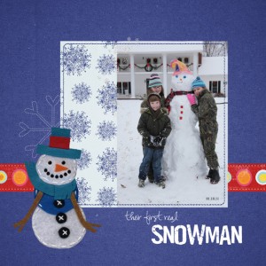 First Real Snowman