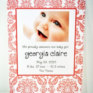 Birth announcement