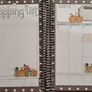 Halloween Week and Shopping List