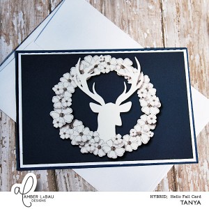 Deer Wreath Card