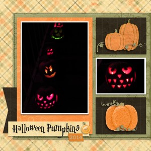 Halloween Pumpkins 2014 left side