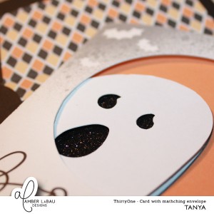 Ghost card with matching envelope