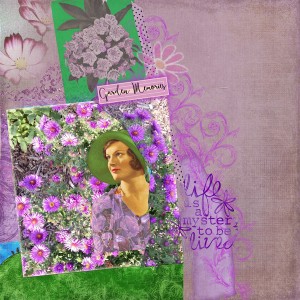 cath aj day 10- lady in flowers