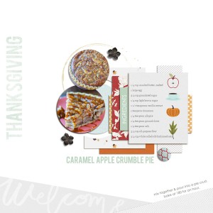 caramel apple crumble pie