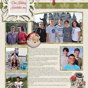 Christmas/Holiday Newsletter 2015