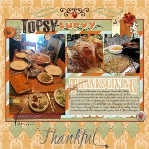topsy turvy Thanksgiving