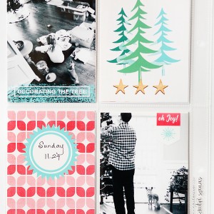 Capturing Christmas:  Decorating the Tree, left
