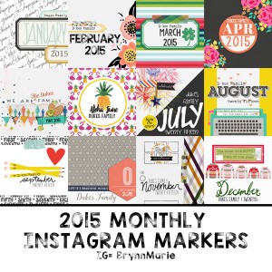 2015 Monthly Markers